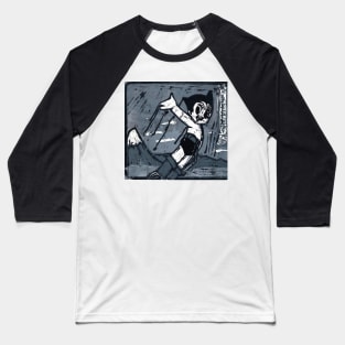 Irreverent Japanese woodcut Baseball T-Shirt